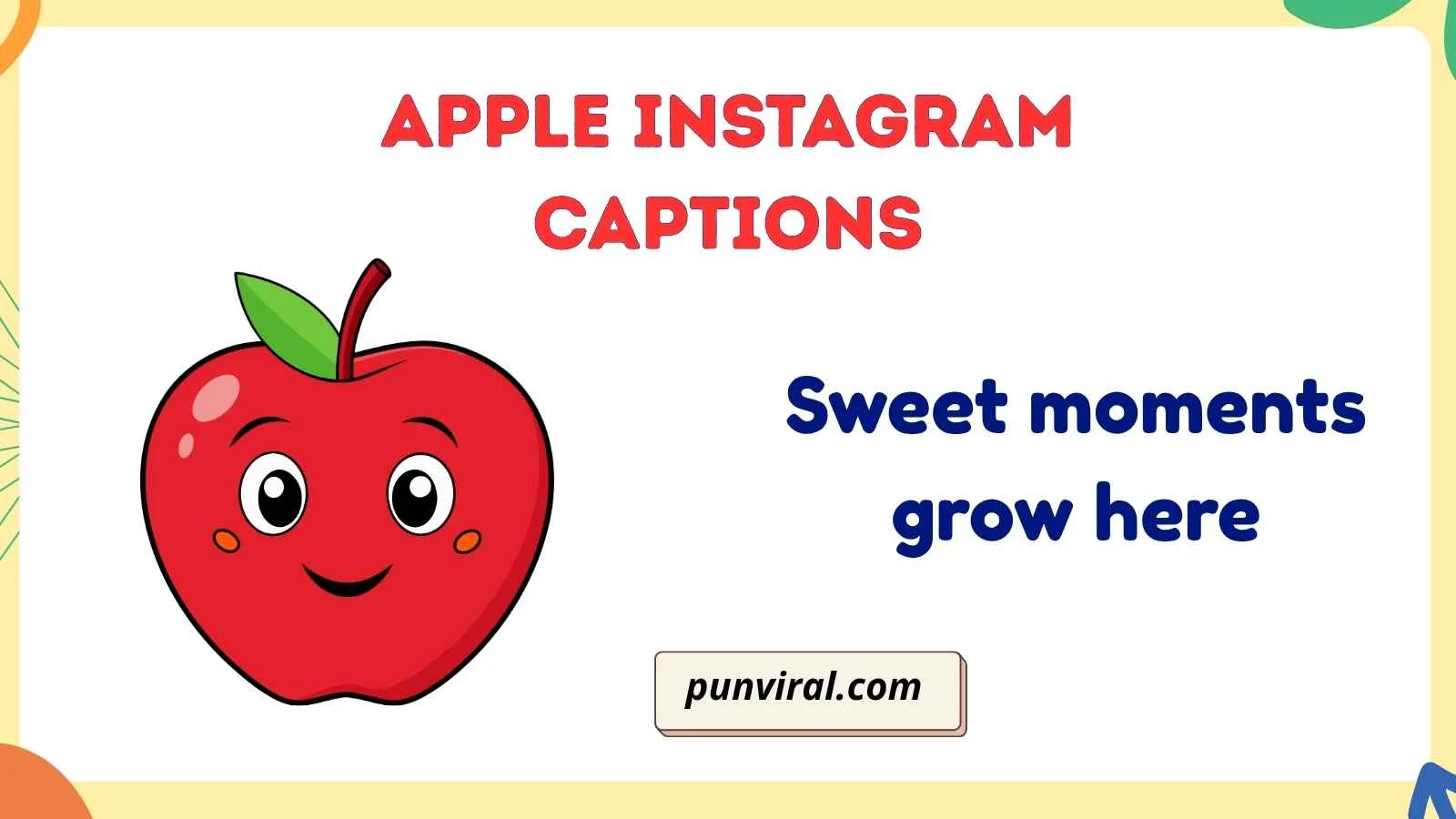 Apple Instagram Captions