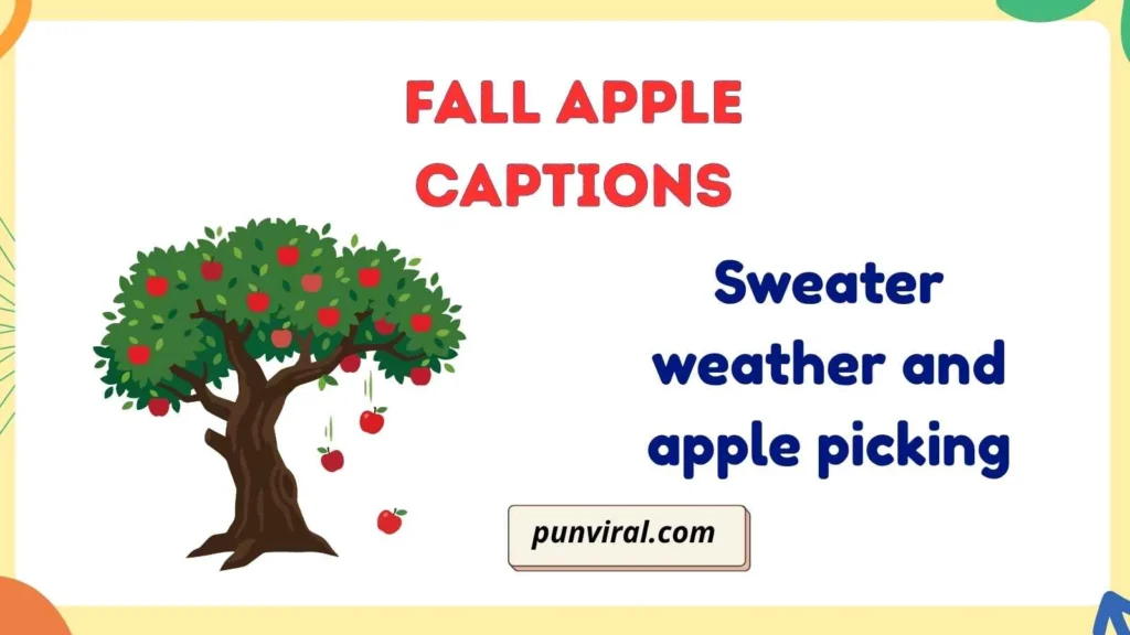Fall Apple Captions