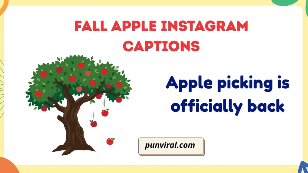 Fall Apple Instagram Captions
