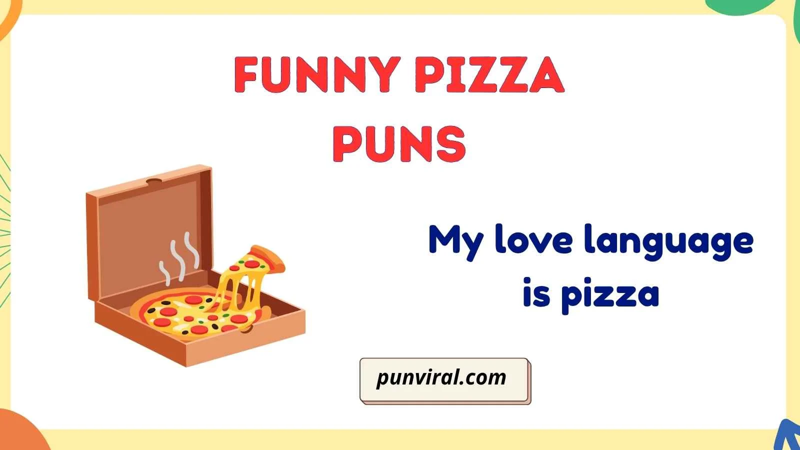 funny pizza puns